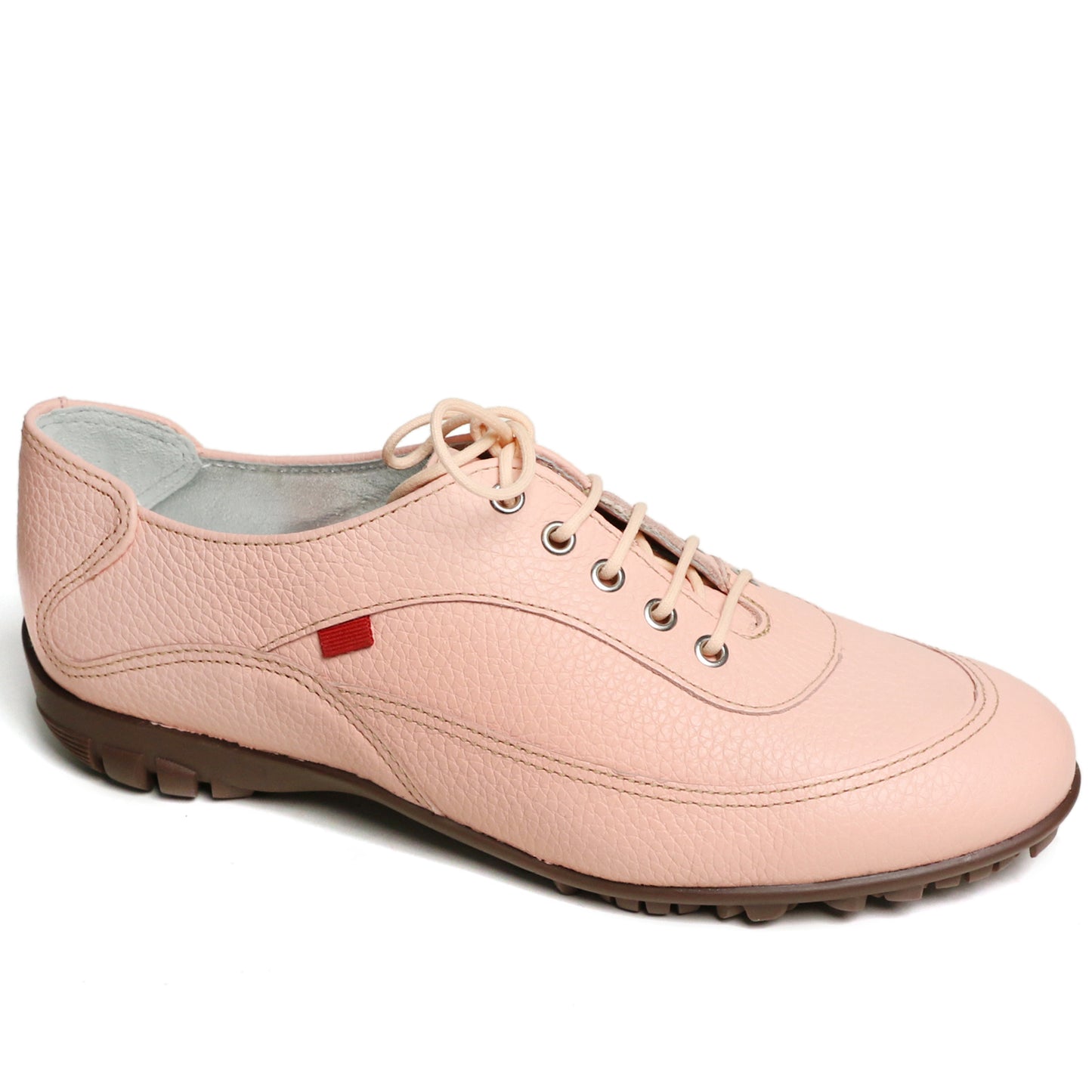 Hampton Golf - Baby Pink Tumbled Leather & Contrast Stitch